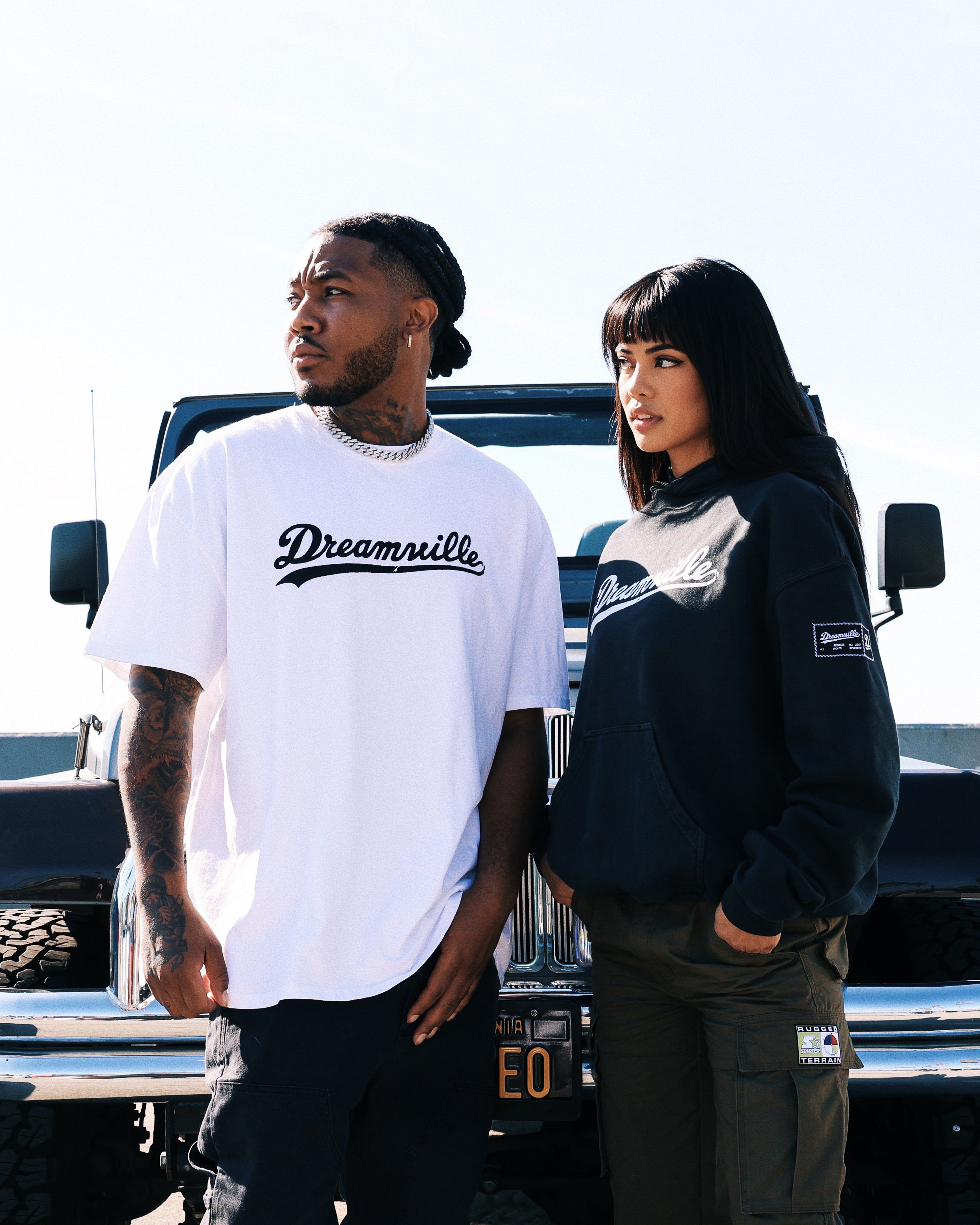 Dreamville Dreamville Logo Vintage T-Shirt White
