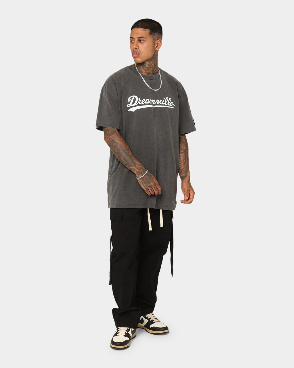 Dreamville Dreamville Logo Vintage T-Shirt Washed Black