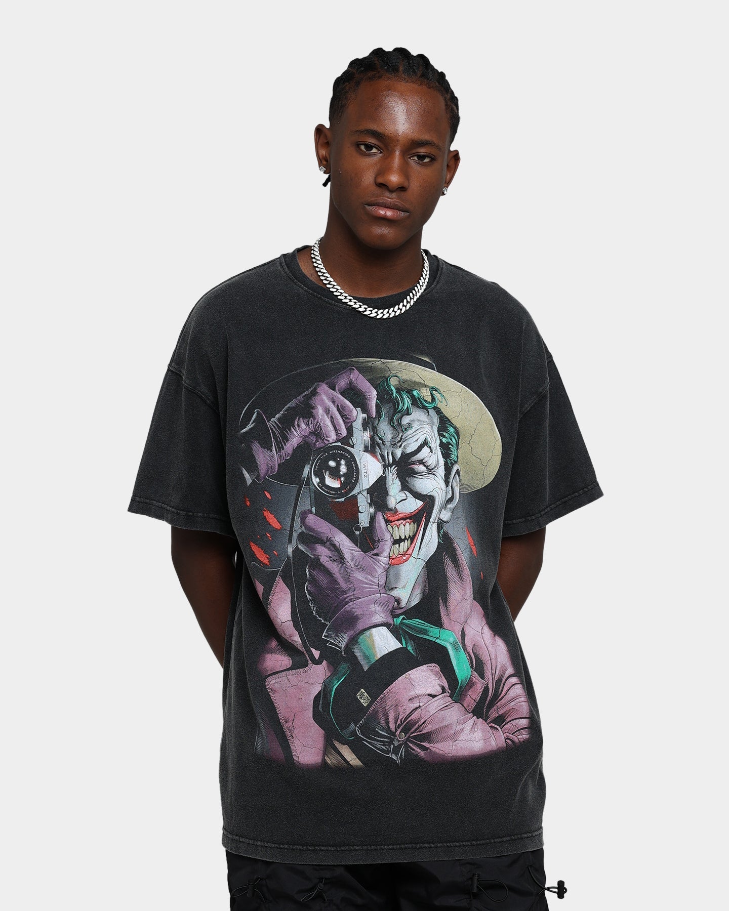 73Studio X DC Batman The Killing Joke  Vintage T-Shirt Black Wash