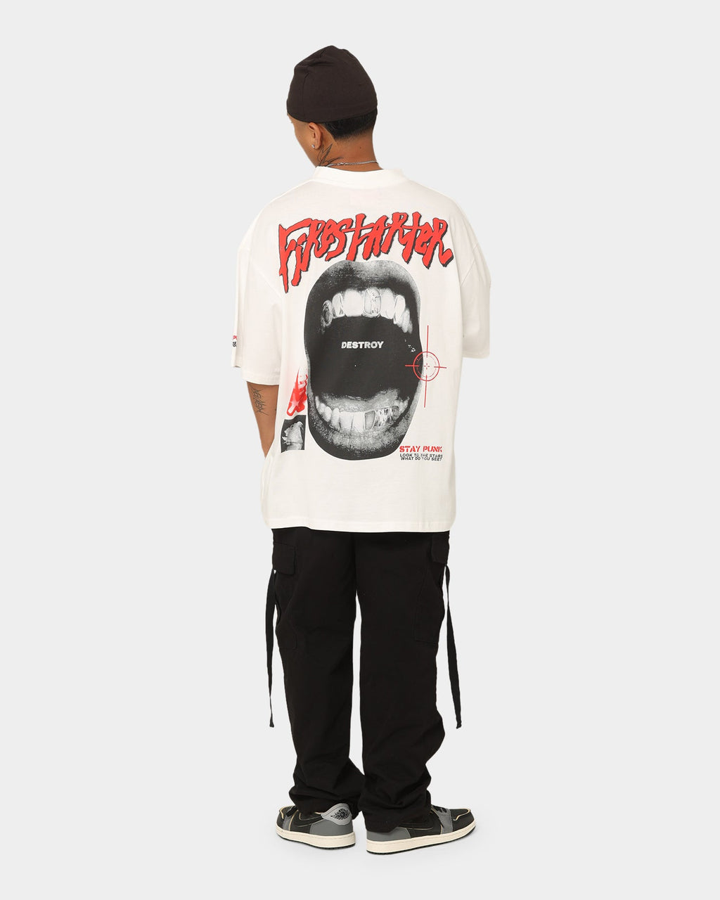Loiter Firestarter Vintage T-Shirt Off White