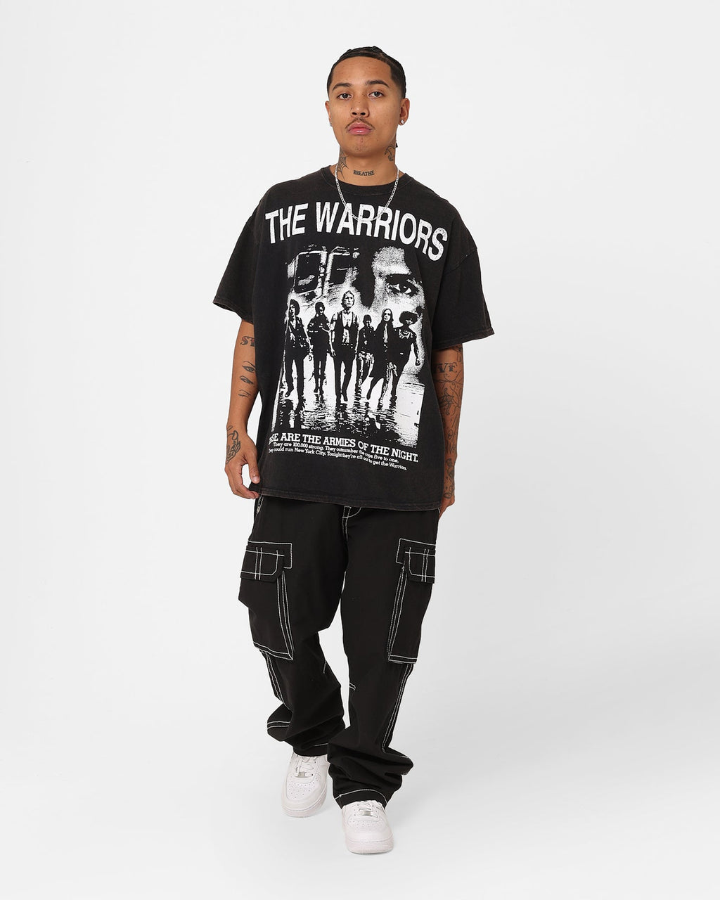 73Studio X The Warriors Warriors Night T-Shirt Black Wash