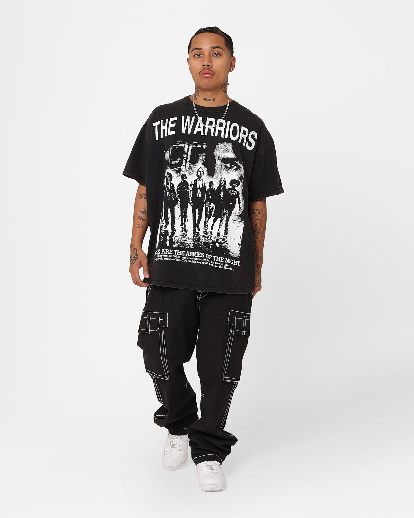 73Studio X The Warriors Warriors Night T-Shirt Black Wash