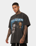 73Studio X The Matrix Heavyweight Vintage T-Shirt Black Wash
