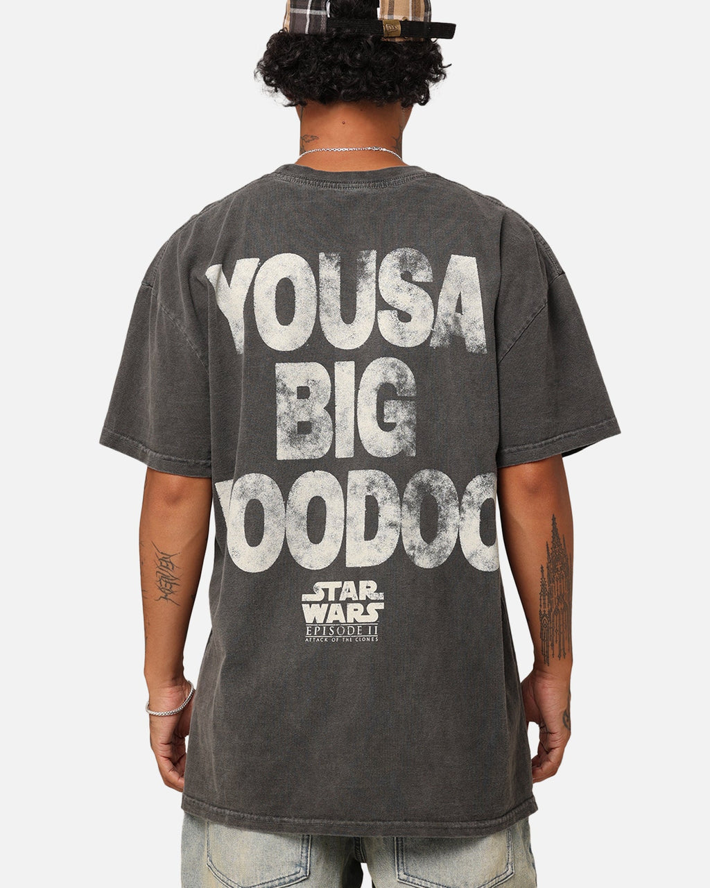 Star Wars Jar Jar Binks Heavyweight T-Shirt Black Wash