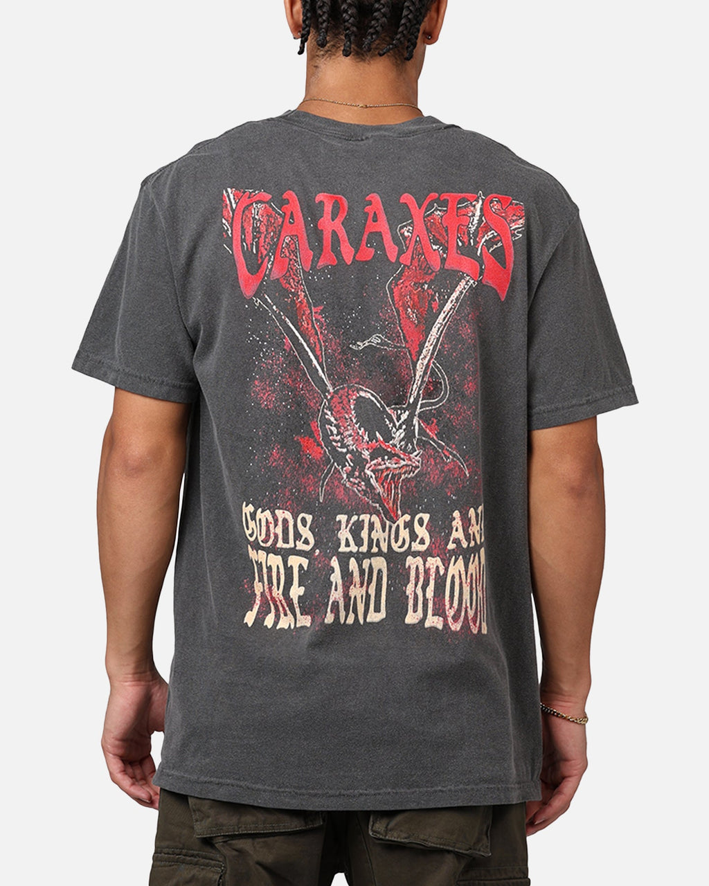 Ripple X Game Of Thrones 'House Of The Dragon' Caraxes T-Shirt Washed Black