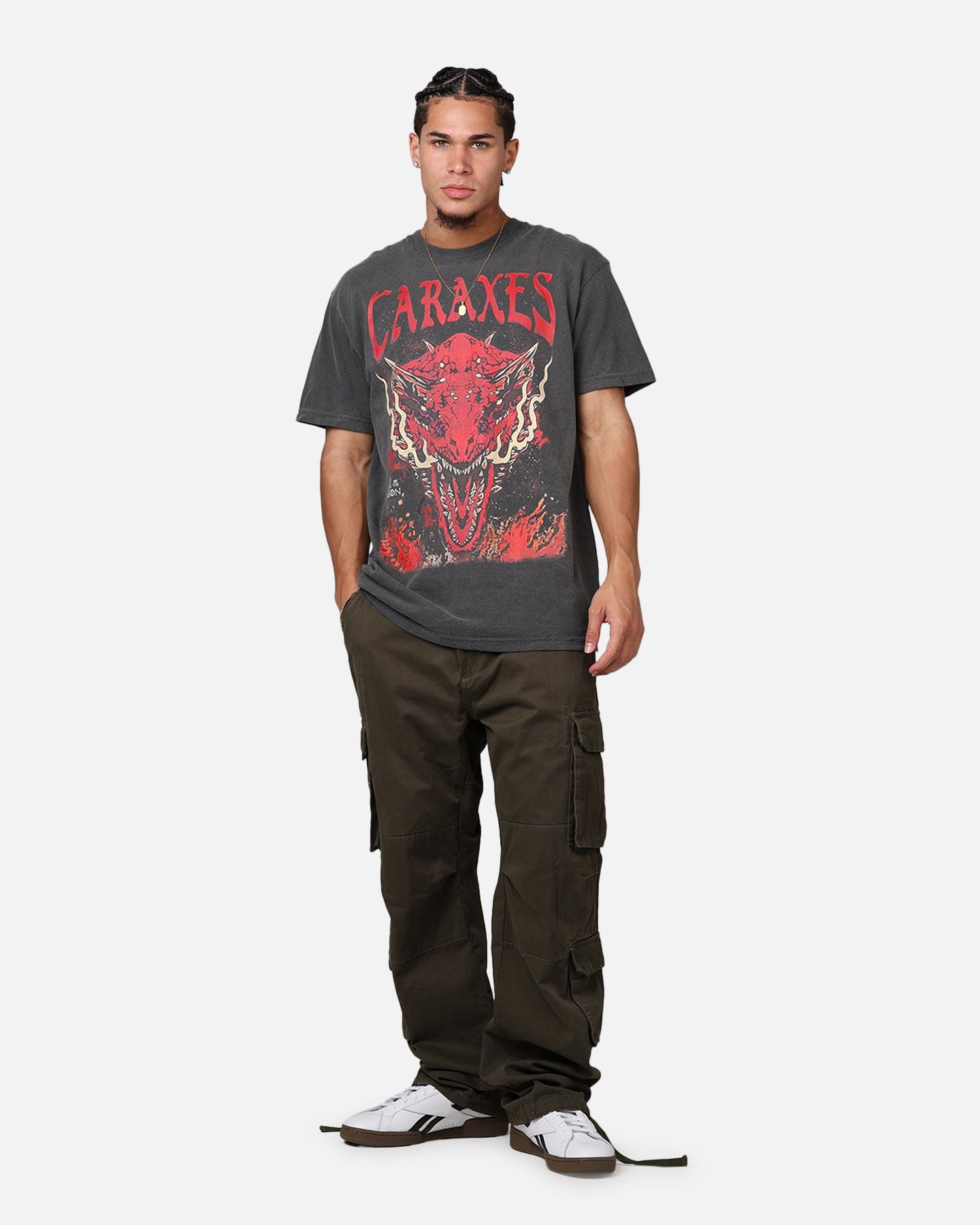 Ripple X Game Of Thrones 'House Of The Dragon' Caraxes T-Shirt Washed Black
