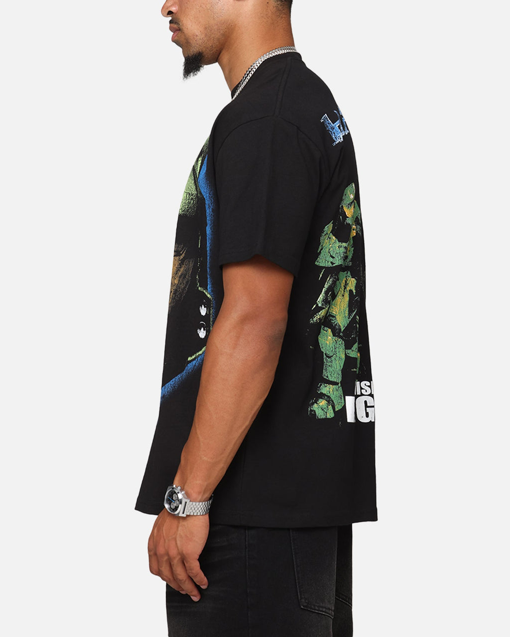 73Studio X Halo Big Head Heavyweight T-Shirt Black