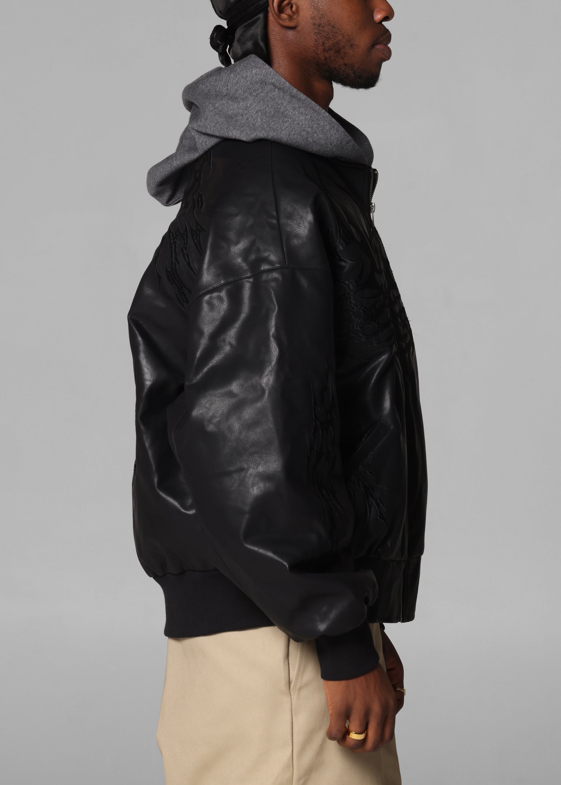 Loiter Star Wars Sith Bomber Jacket Washed Black