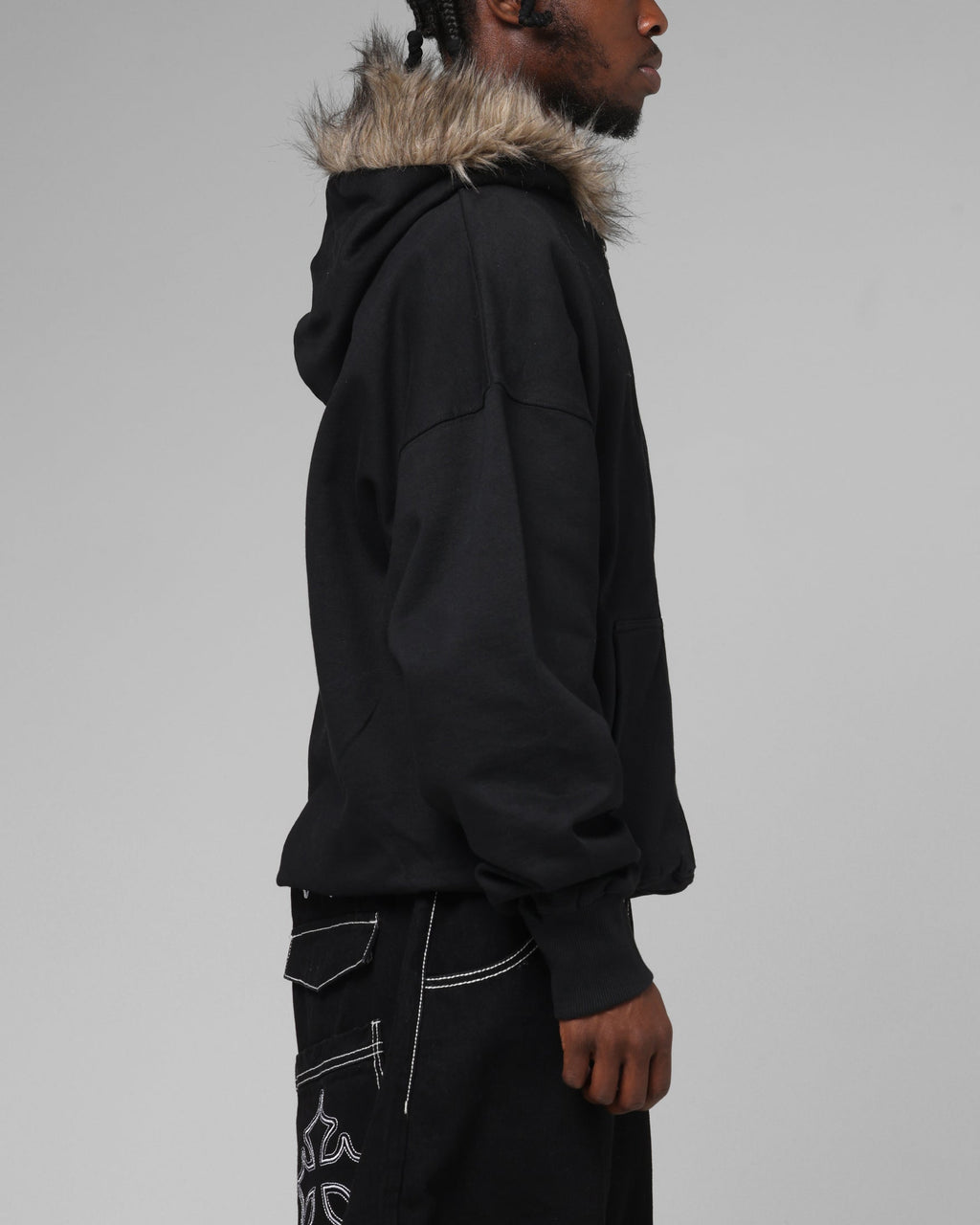 Loiter Purity Zip Hoodie Black