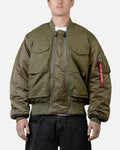 Alpha Industries MA-1 Mixed Cotton Jacket Green