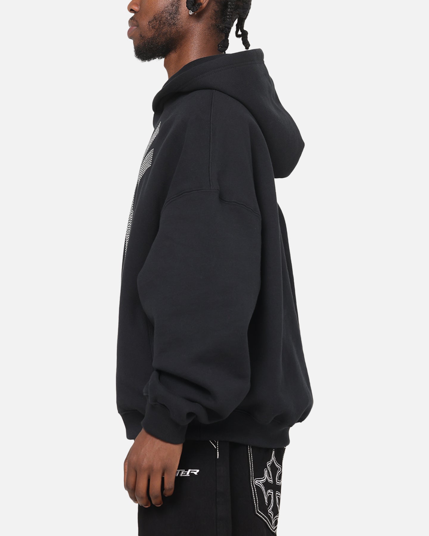 Mitchell & Ness New York Yankees Rhinestone Hoodie Faded Black