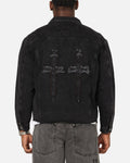 Saint Morta Daggers Cutoff Denim Jacket Vintage Black