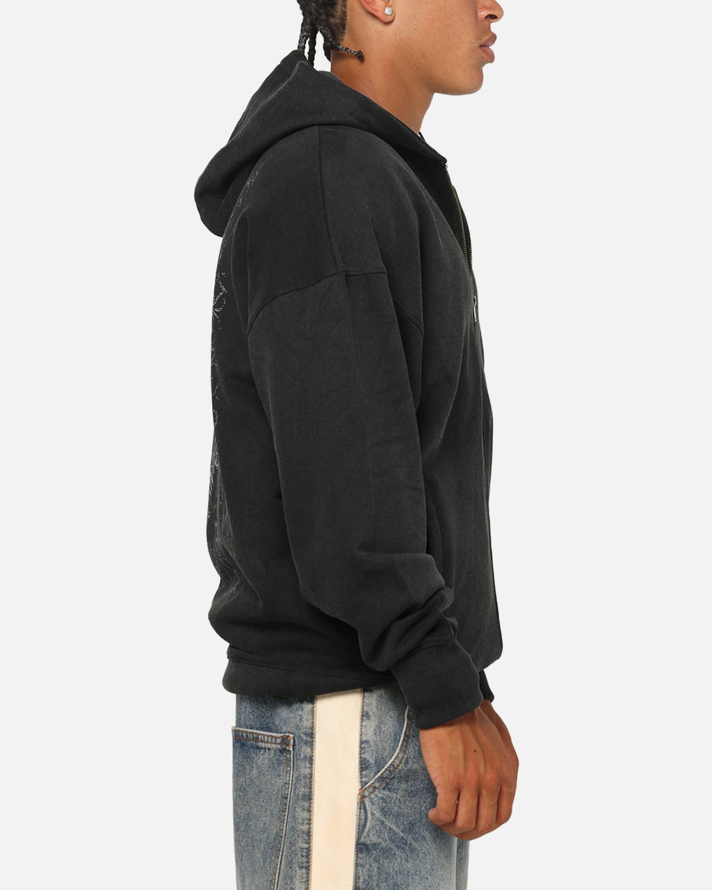 Saint Morta Crossbearer Zip Hoodie Black