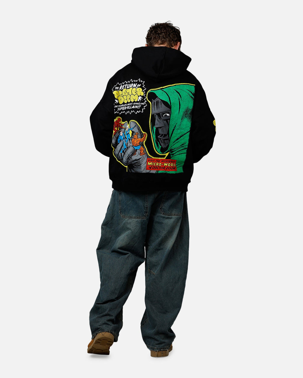 73Studio Marvel Fantastic Four Doctor Doom Villain Premium Hoodie Black
