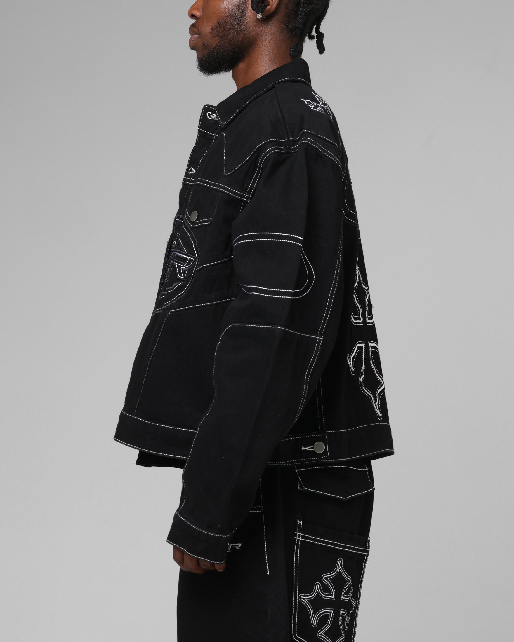 Loiter Daytona Denim Jacket Black