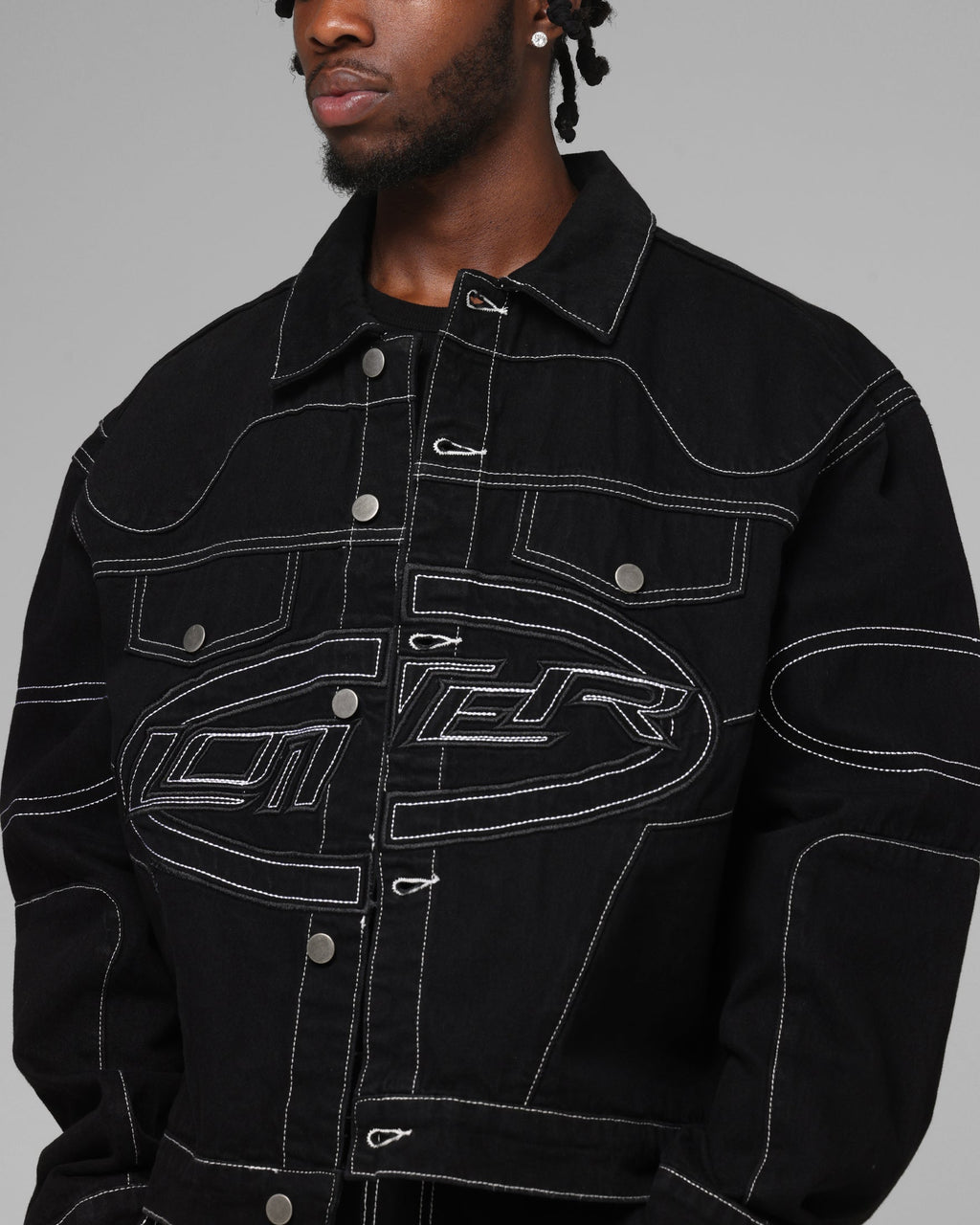 Loiter Daytona Denim Jacket Black