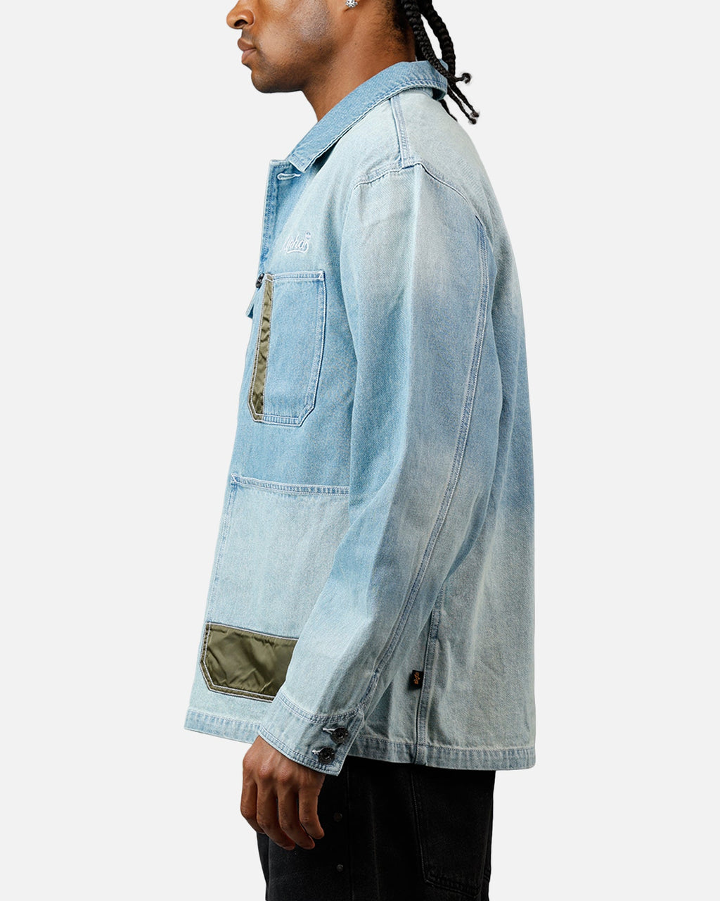 Alpha Industries Denim Relaxed Chore Coat Denim Blue
