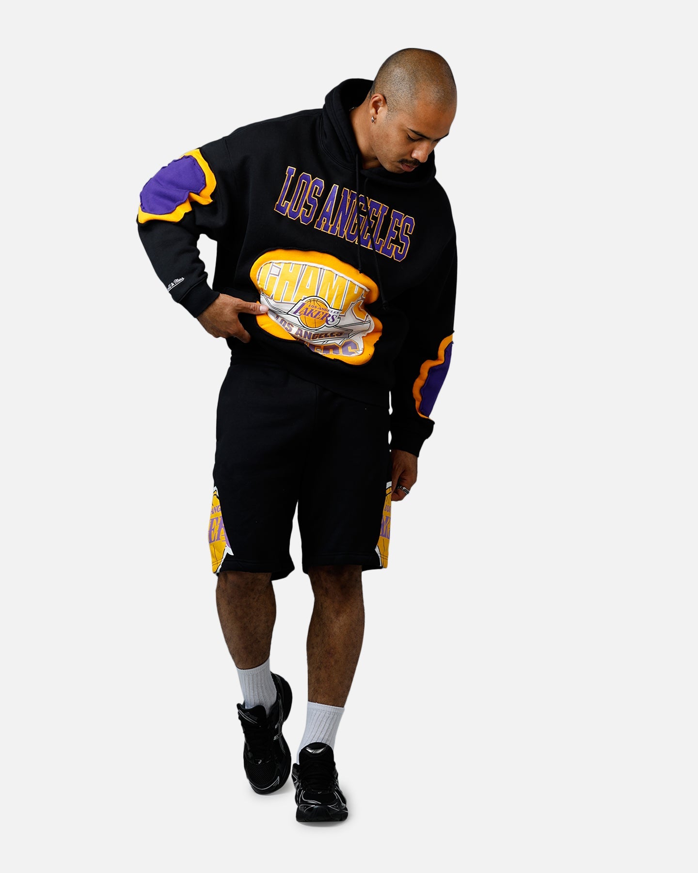 Mitchell & Ness Los Angeles Lakers C&S Hoodie Official Team Color
