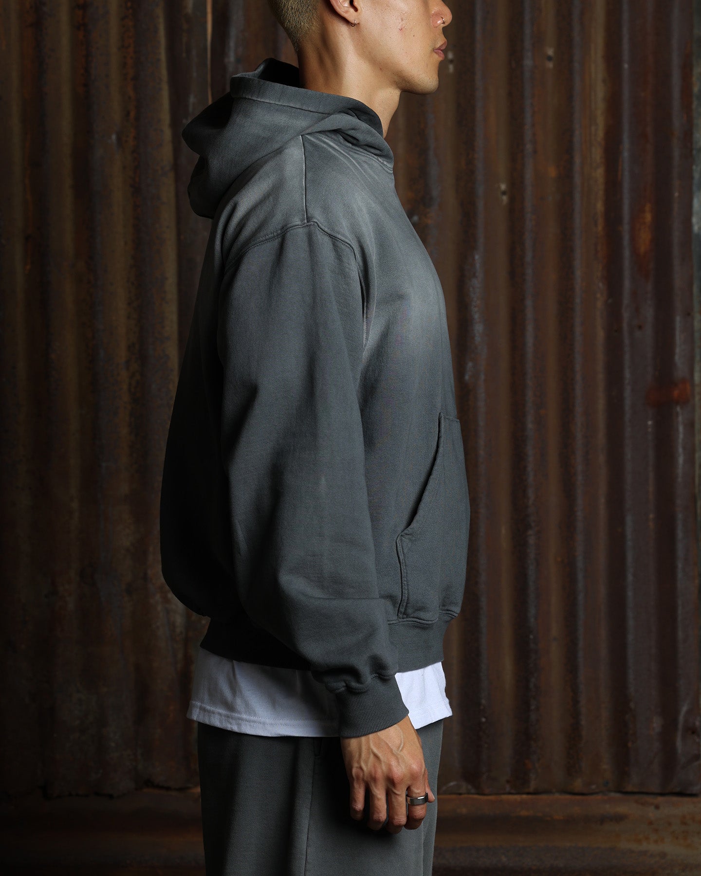 American Thrift Pullover Hoodie Washed Charcoal