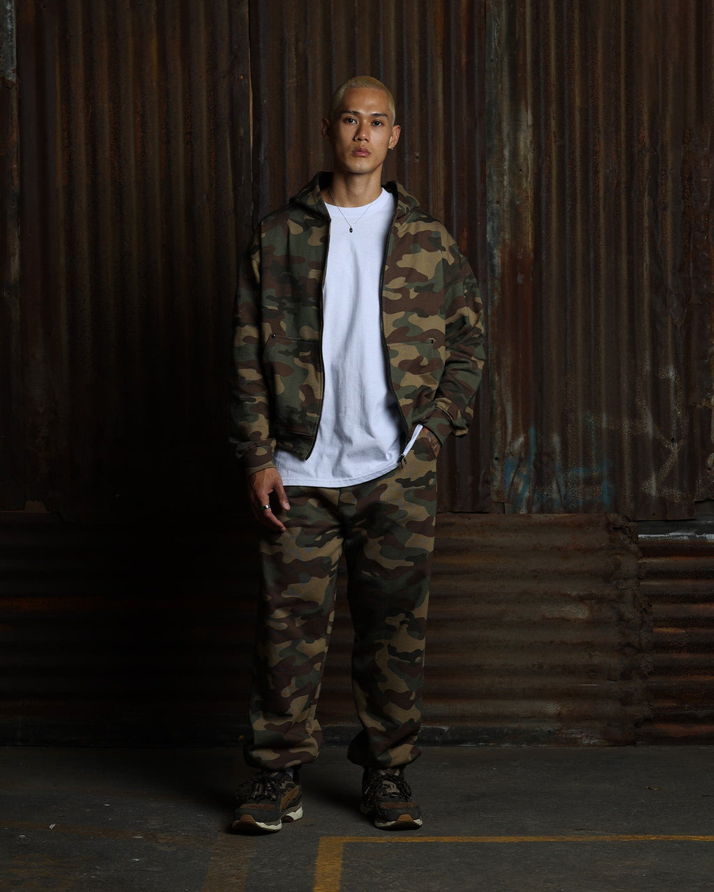 American Thrift Zip Hoodie Camo