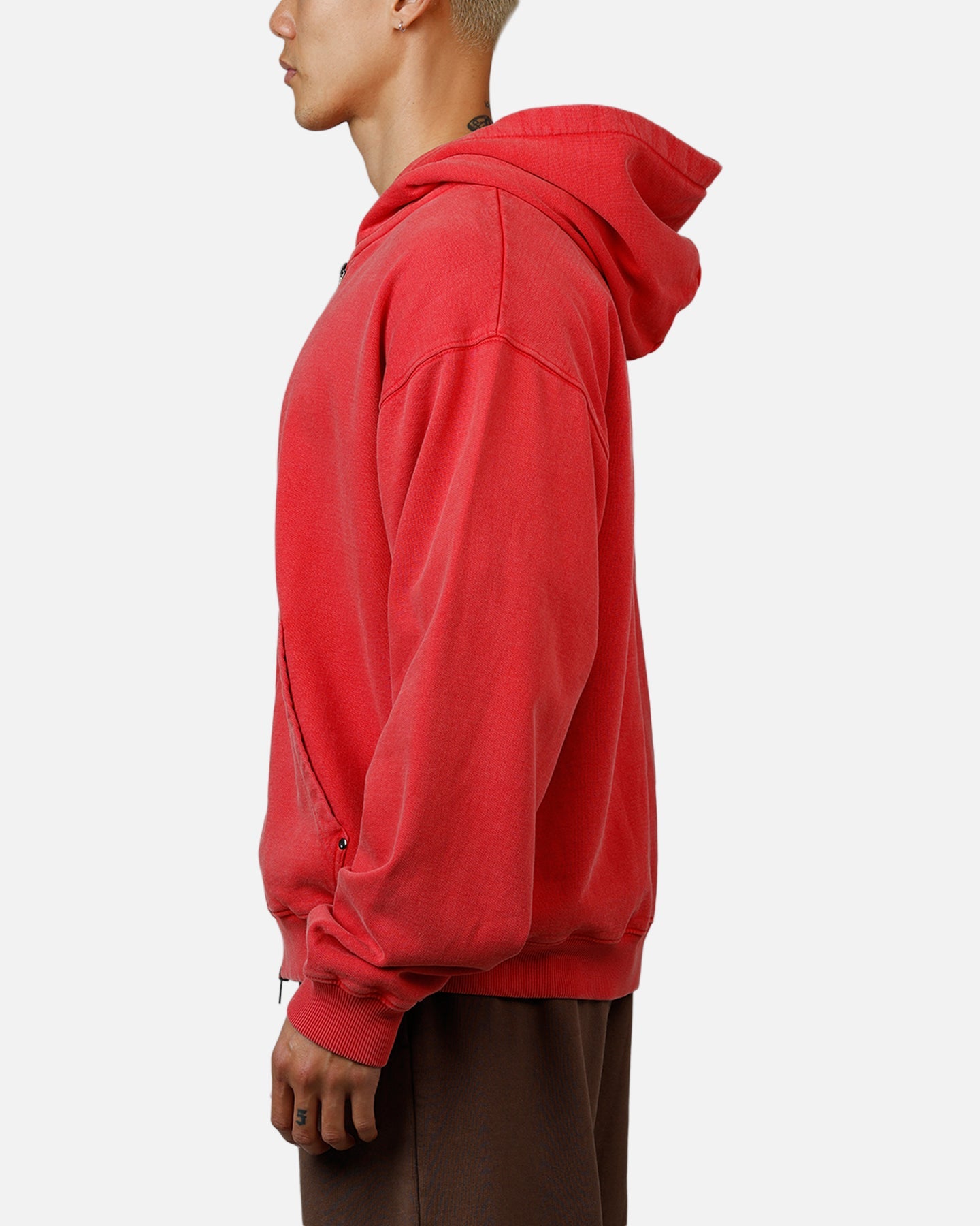 American Thrift Zip Hoodie Washed Red