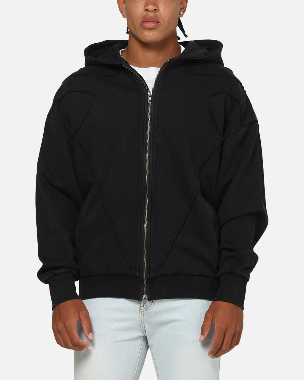 Saint Morta Divinity Zip Hoodie Vintage Black