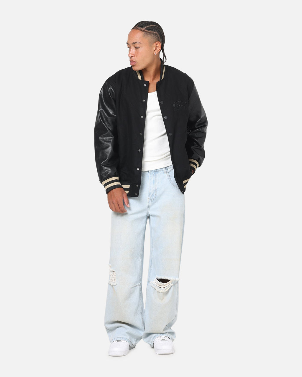 Saint Morta Valhala Varsity Jacket Black