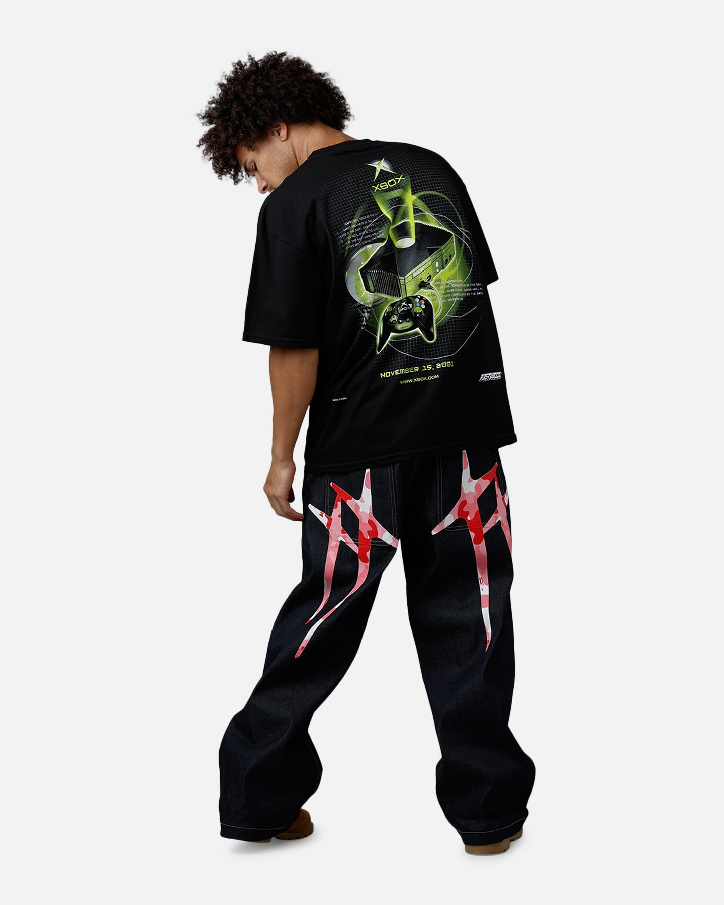 73Studio X Xbox 25th Anniversary Console T-Shirt Black