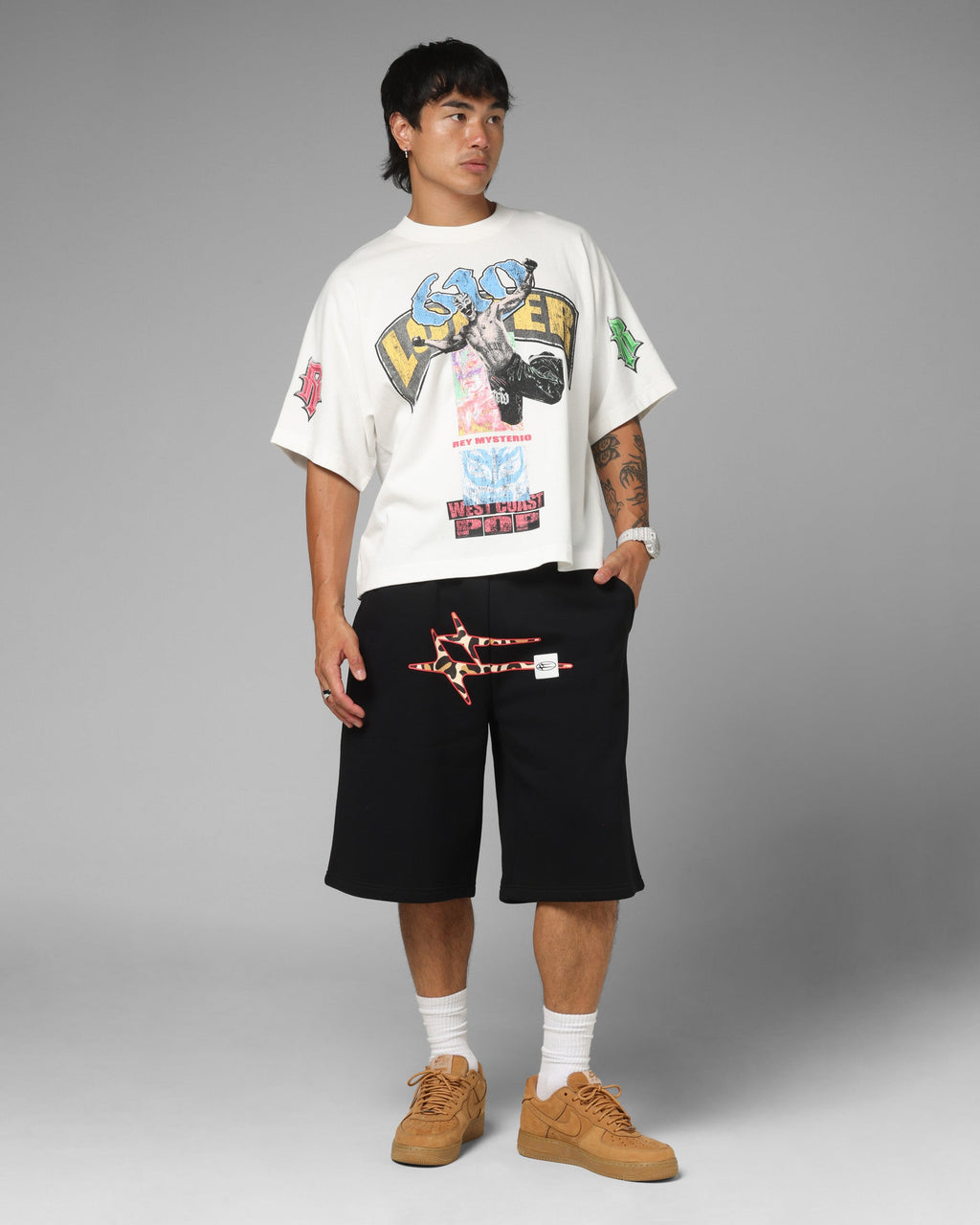Loiter X WWE Rey Mysterio T-Shirt White