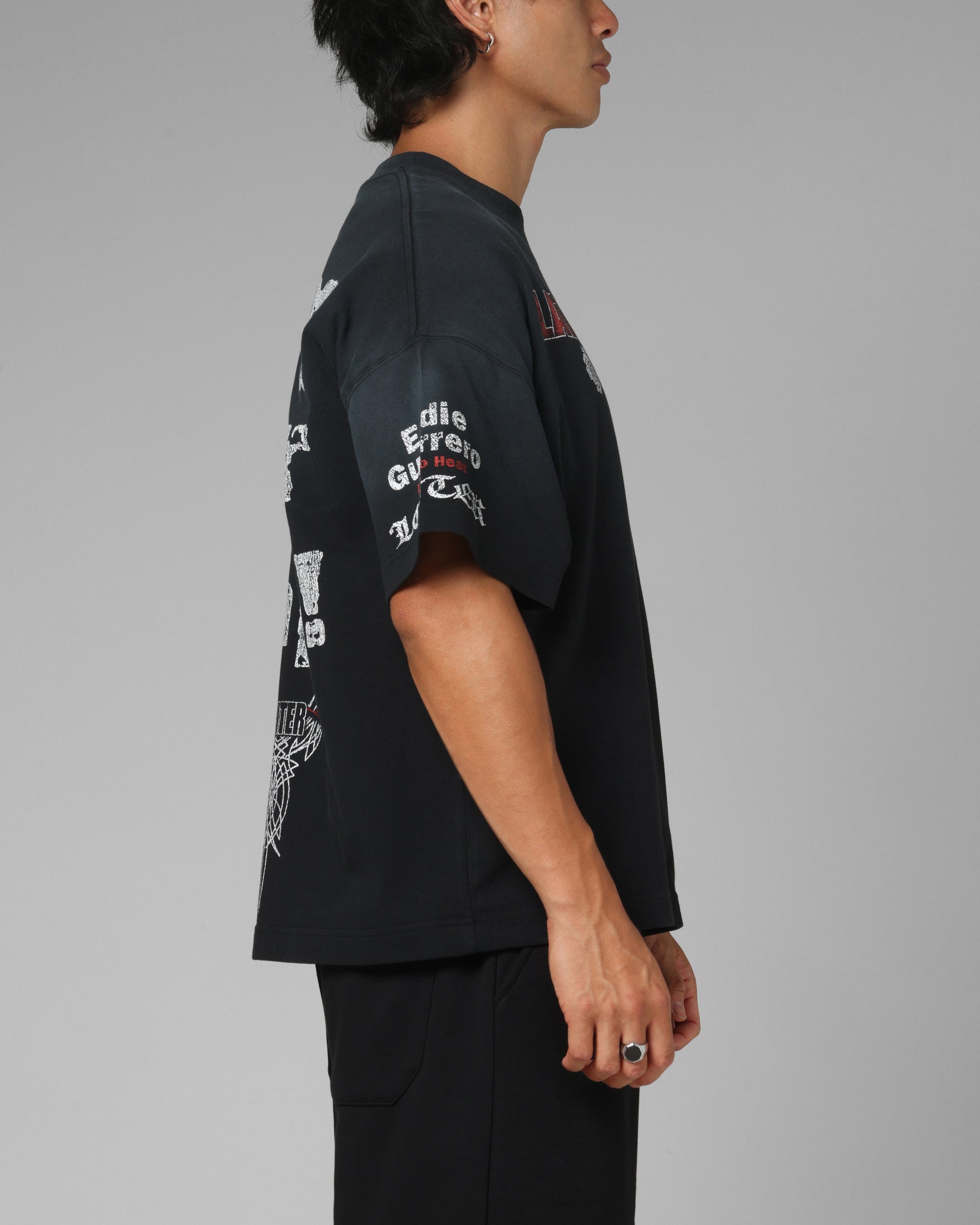Loiter X WWE Eddie Guerrero Vintage T-Shirt Black