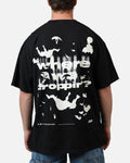 73Studio X Fortnite Where We Droppin T-Shirt Black Acidwash