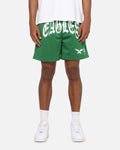 Mitchell & Ness Philadelphia Eagles Arch Script Shorts Green