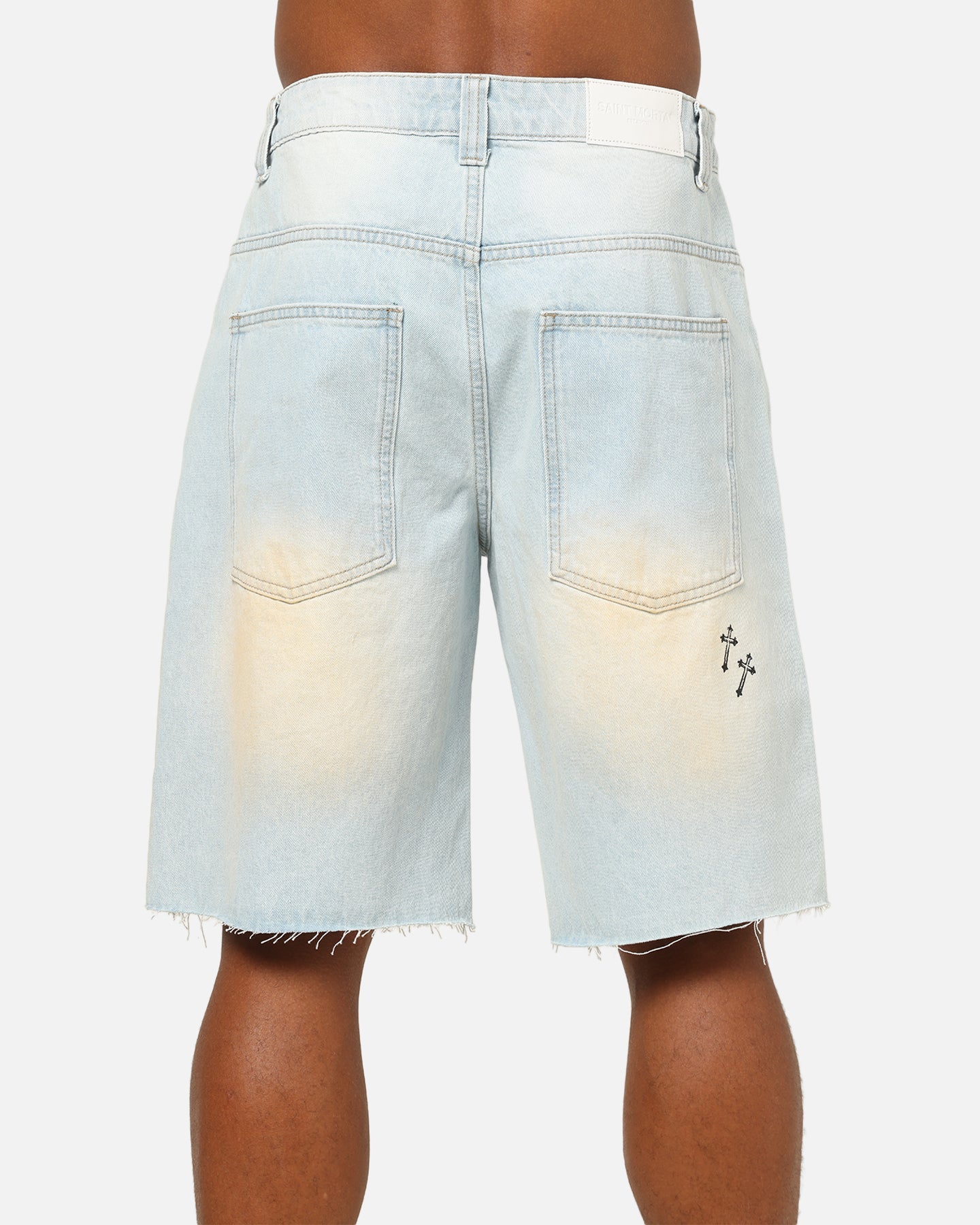 Saint Morta Amplus Holy Ghost Jorts Light Dirty Denim