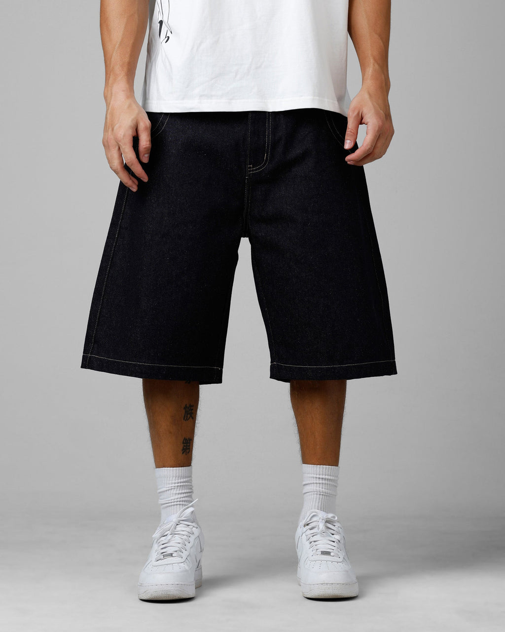 Loiter Star Born Denim Jorts Indigo