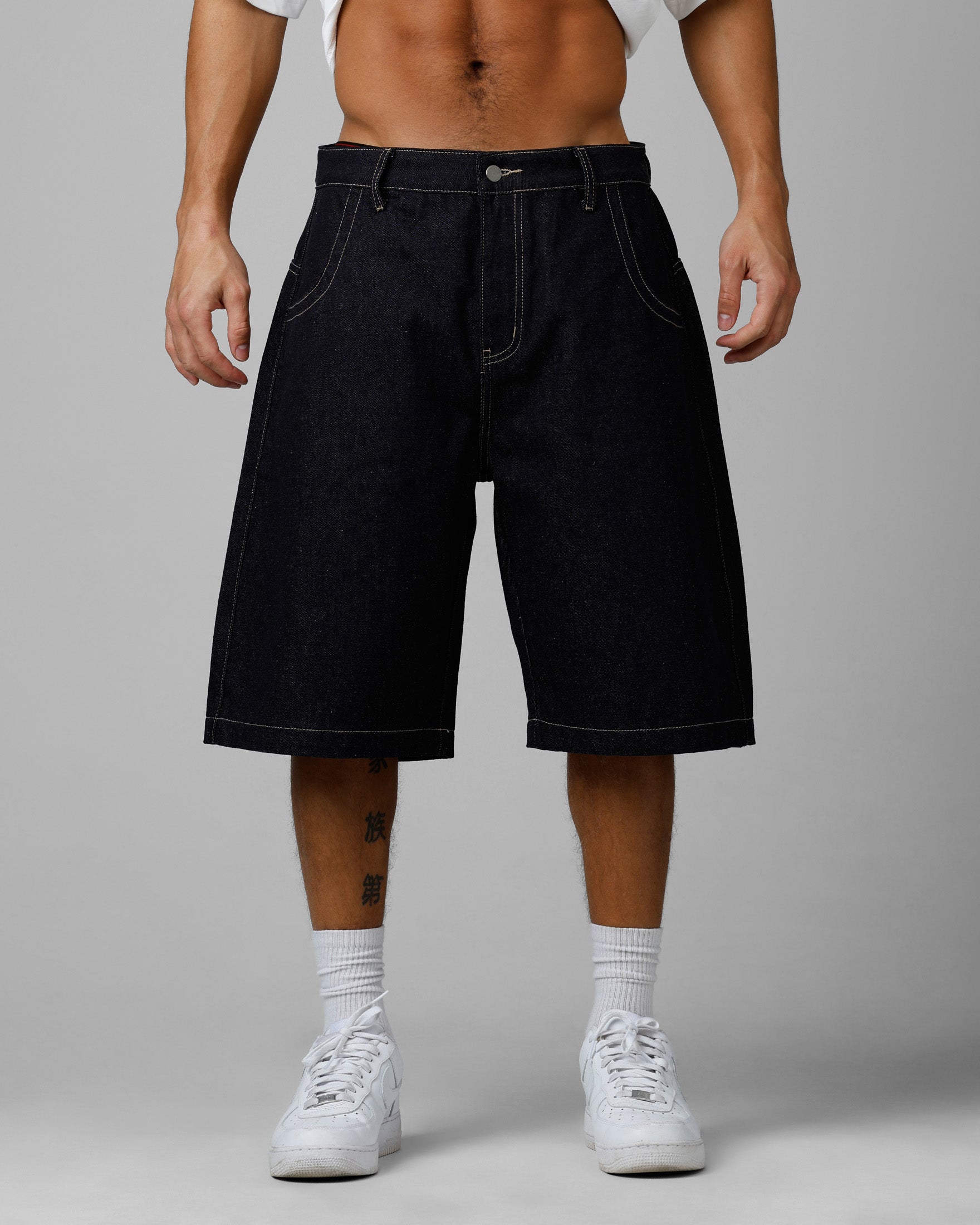 Loiter Star Born Denim Jorts Indigo
