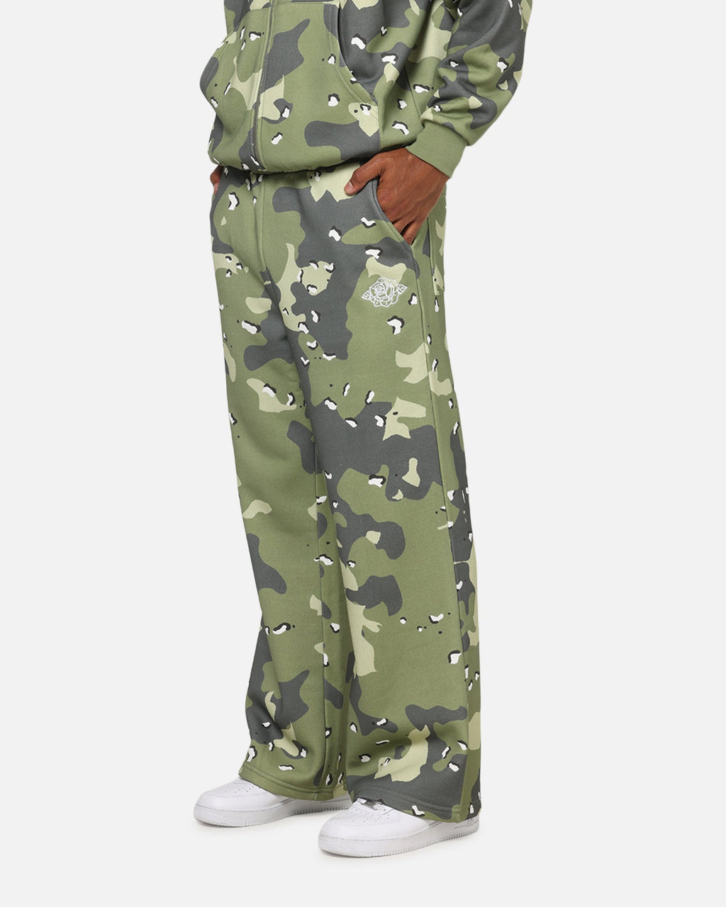 Carre Sideline Trackpants Green Camo
