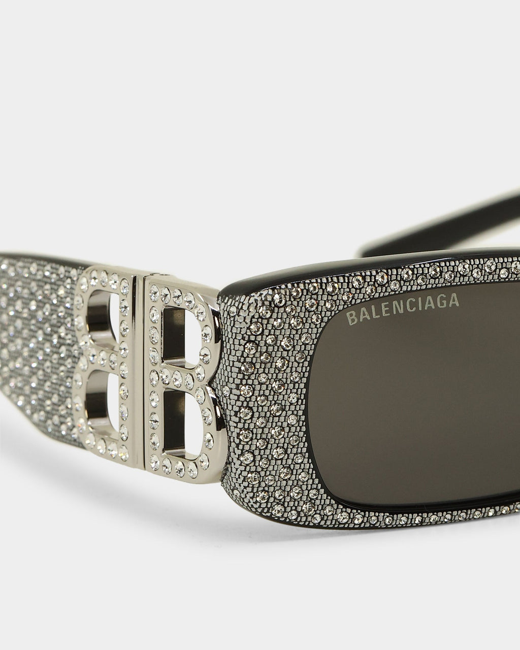 Balenciaga BB0096S-013 Balenciaga Dynasty Shiny Black/Smoke