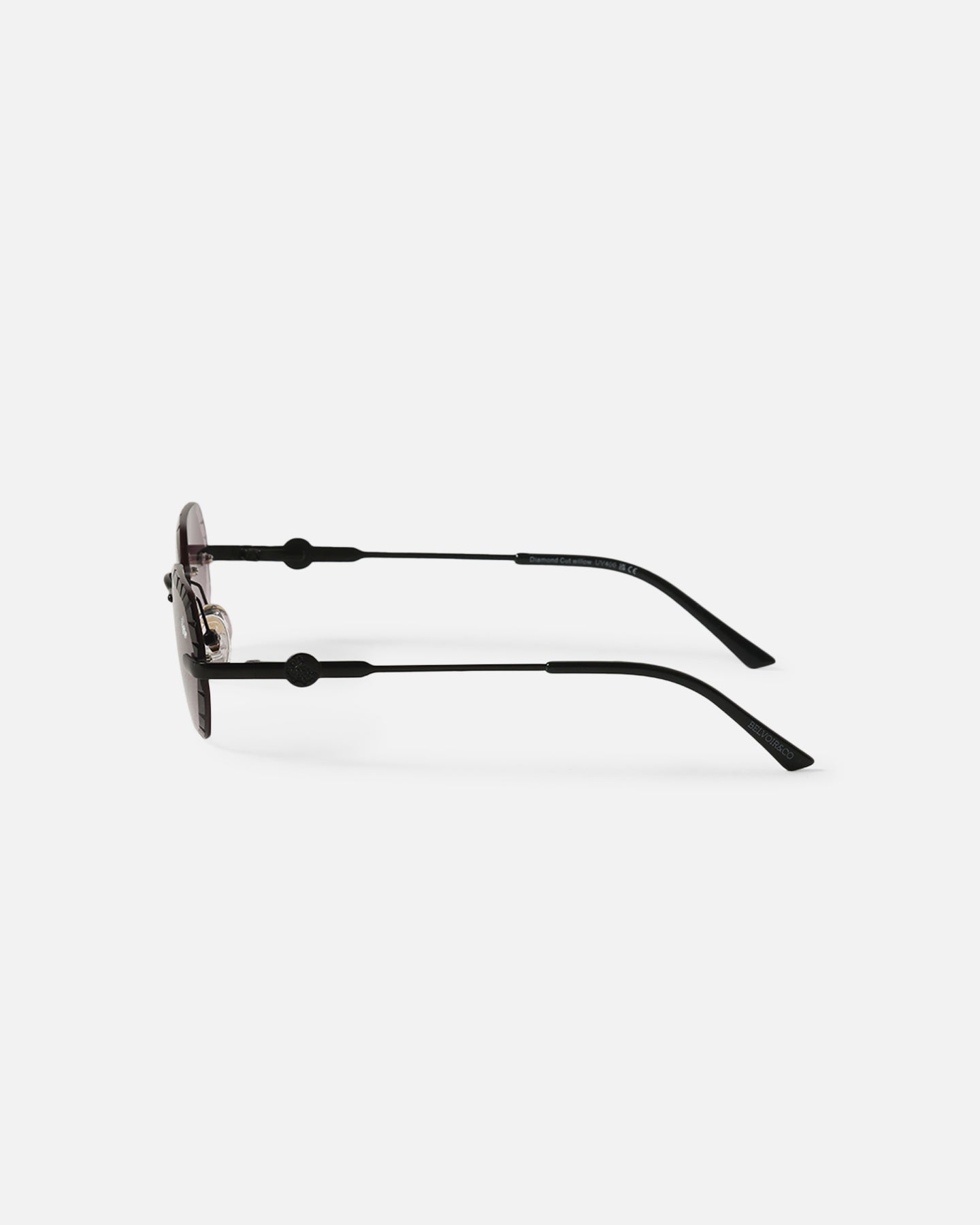 Belvoir & Co Willow Diamond Cut Sunglasses Smoke