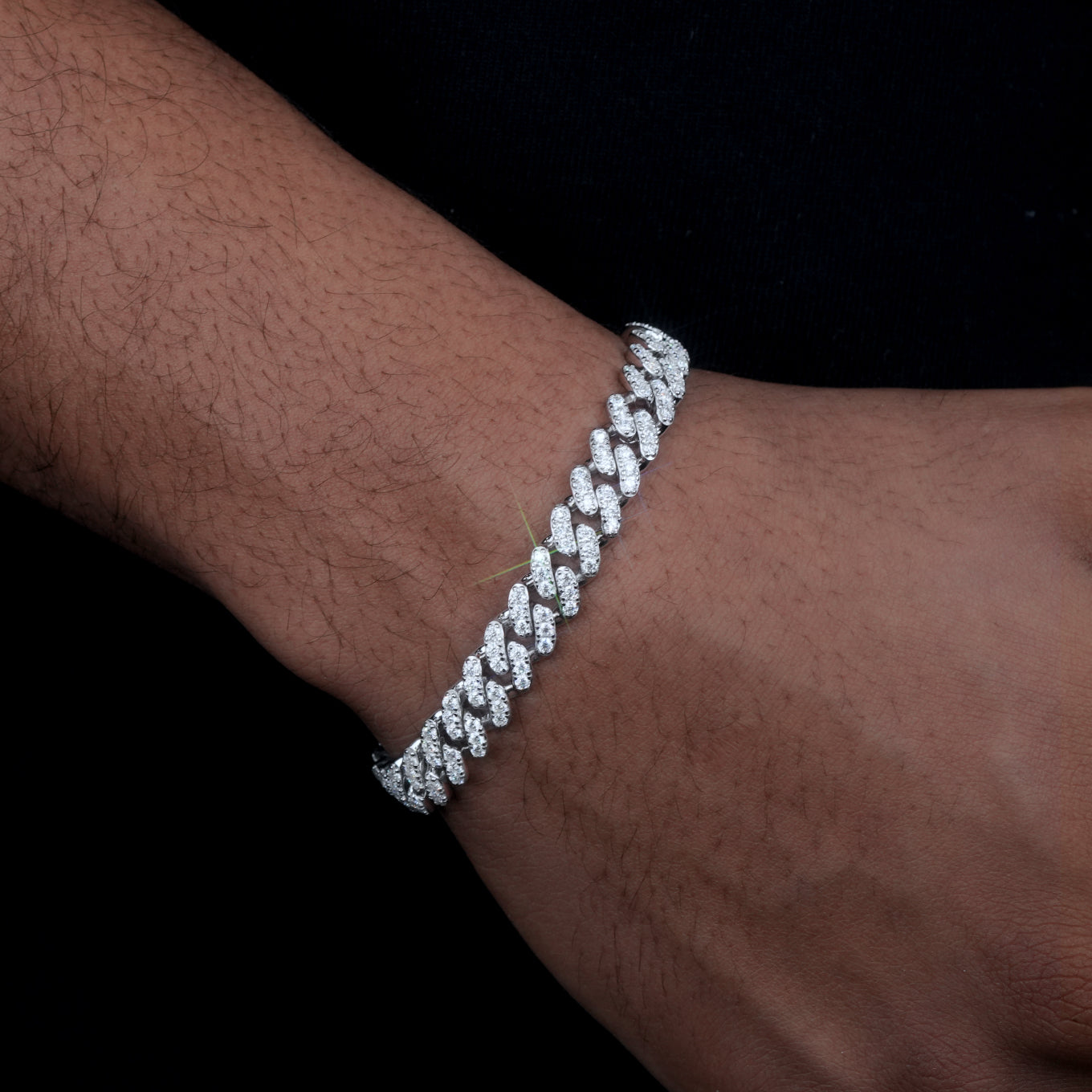 VVS Moissanite 9MM Cuban Bracelet