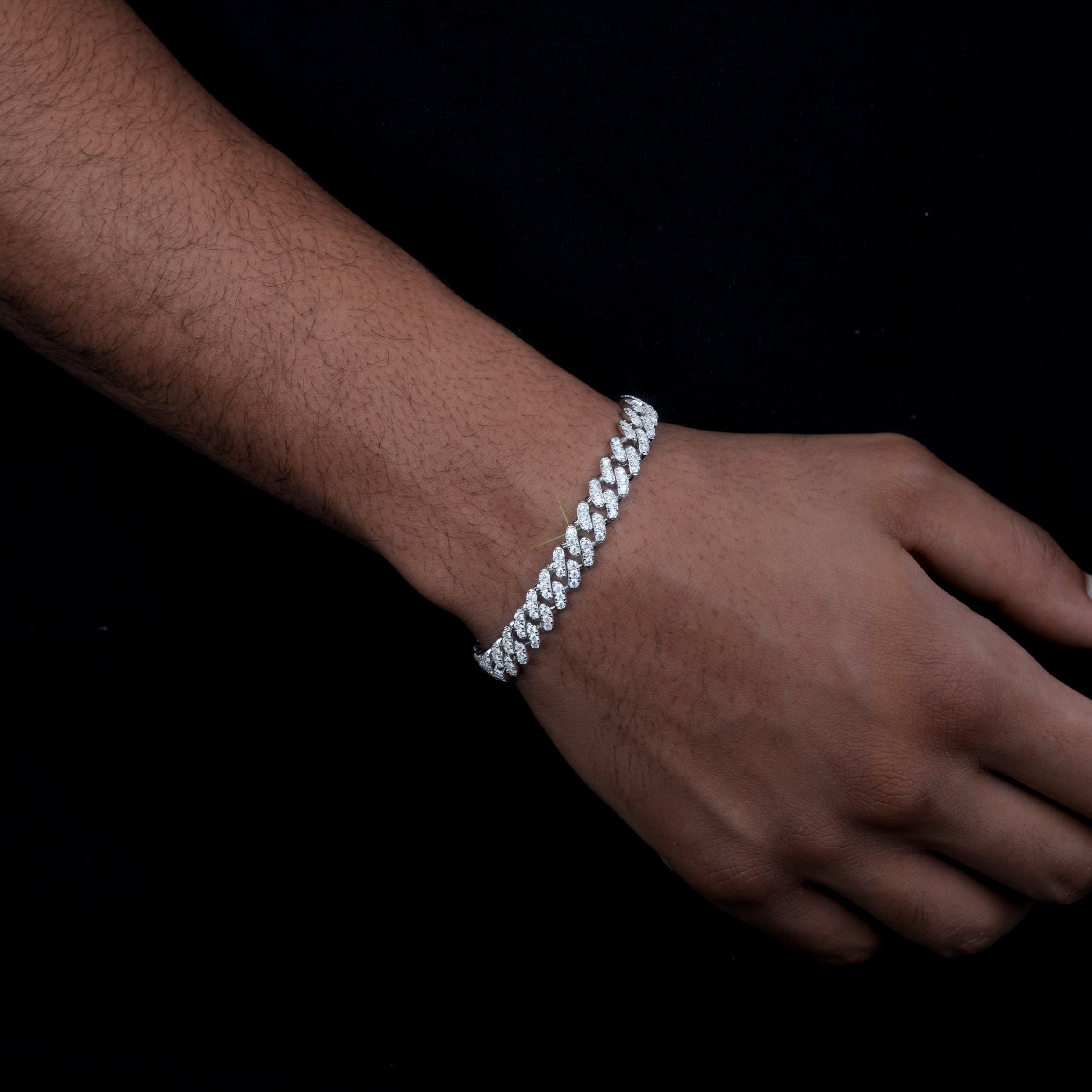 VVS Moissanite 9MM Cuban Bracelet