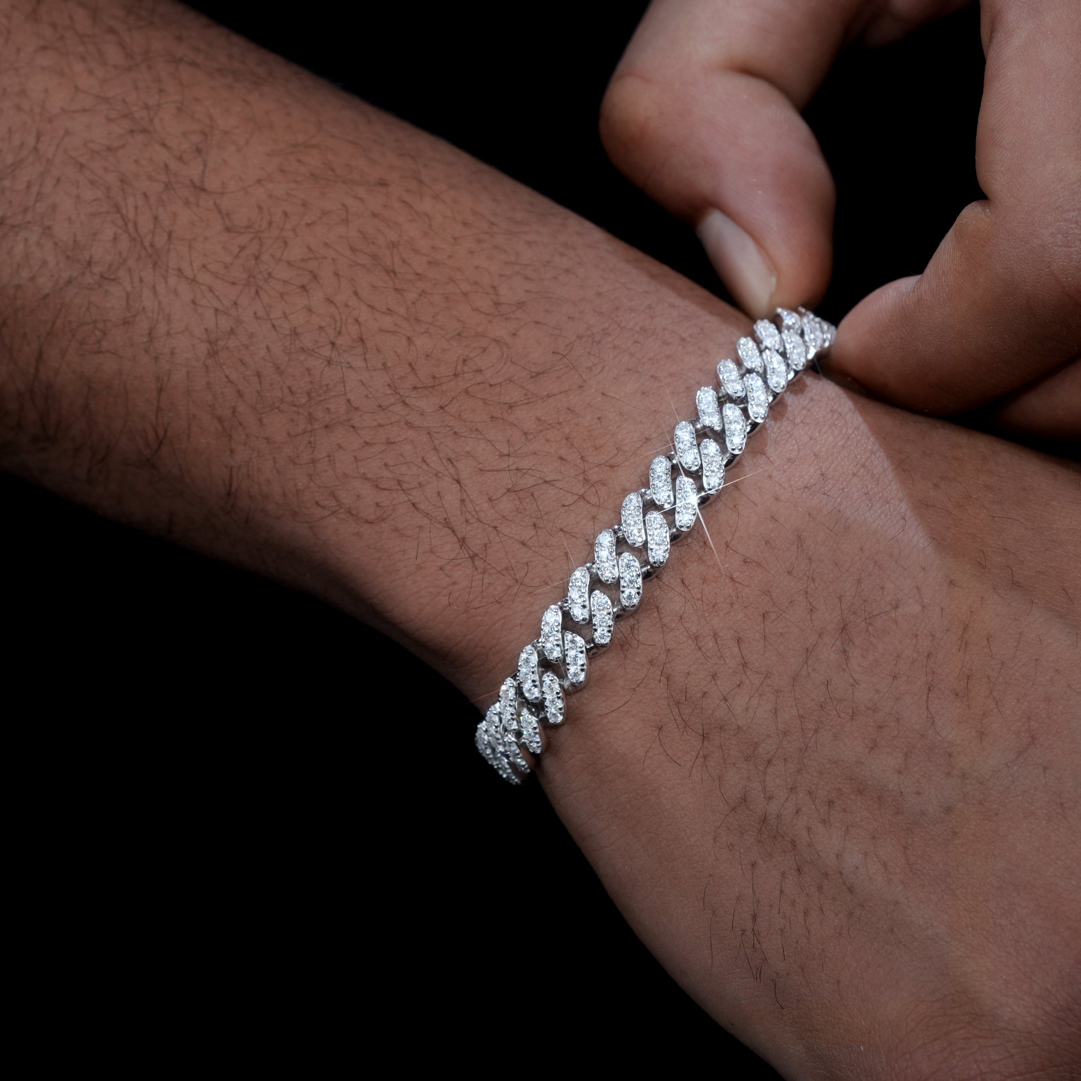 VVS Moissanite 9MM Cuban Bracelet