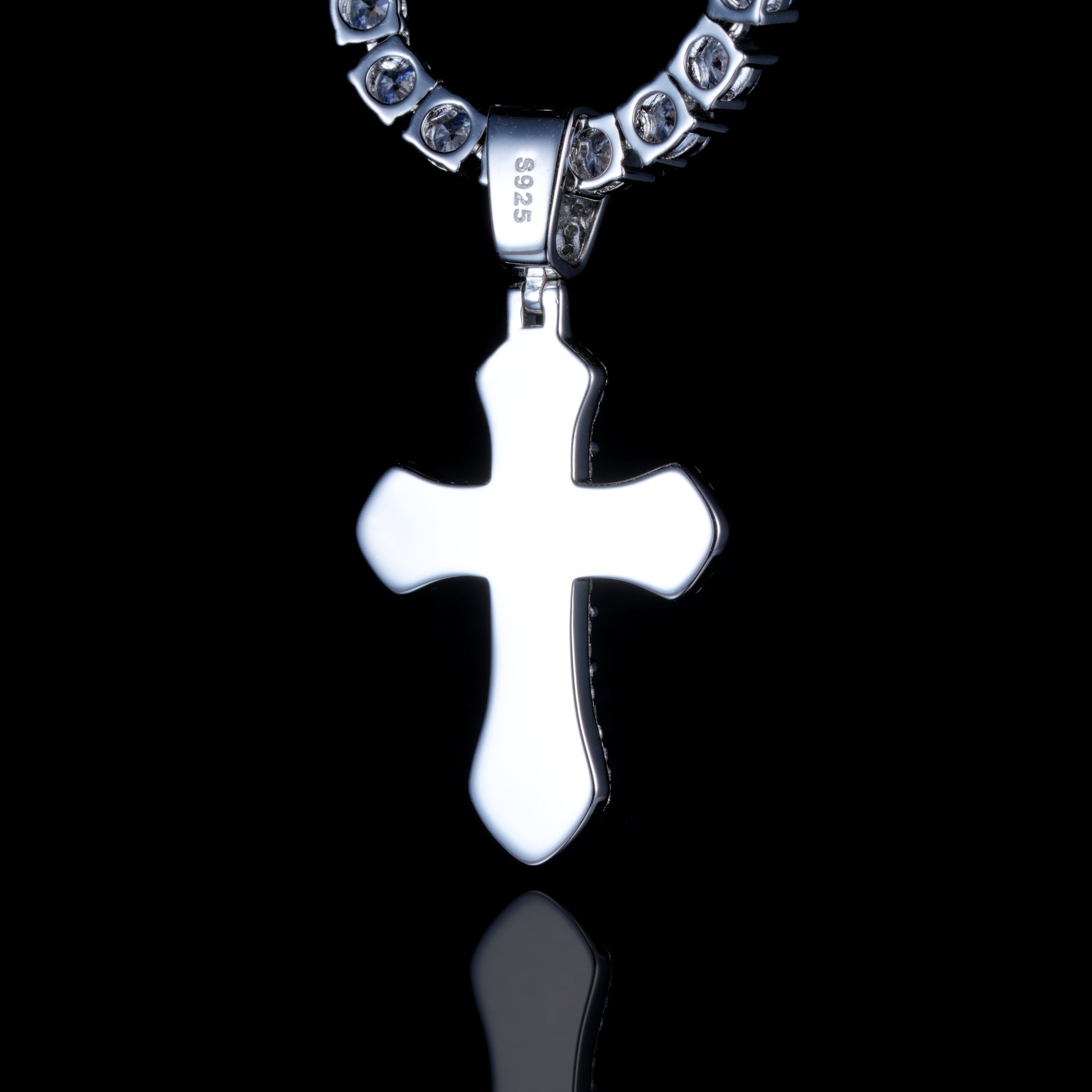 4.2 Carat VVS Moissanite Clustered Cross Necklace