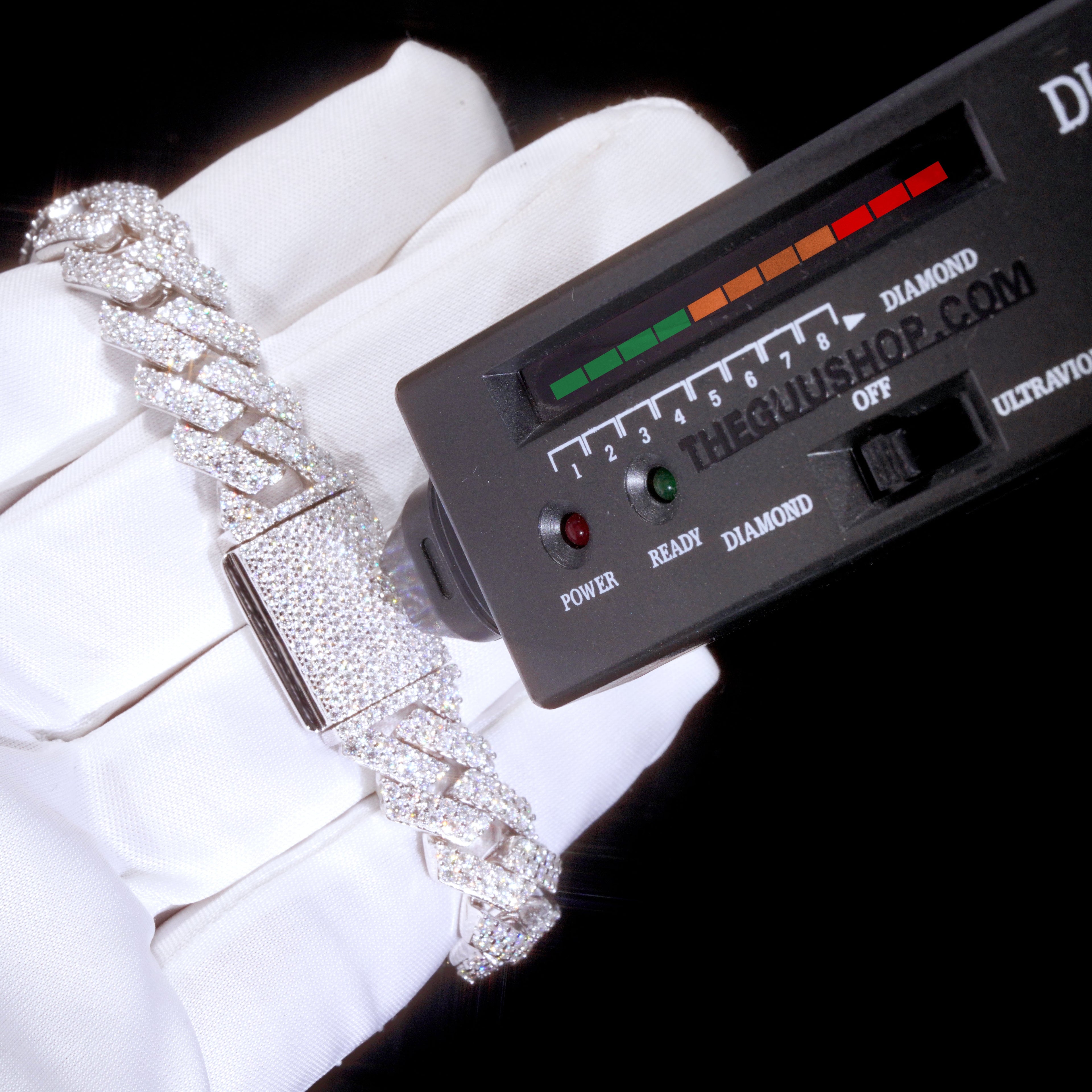 VVS Moissanite 12MM Prong Cuban Bracelet