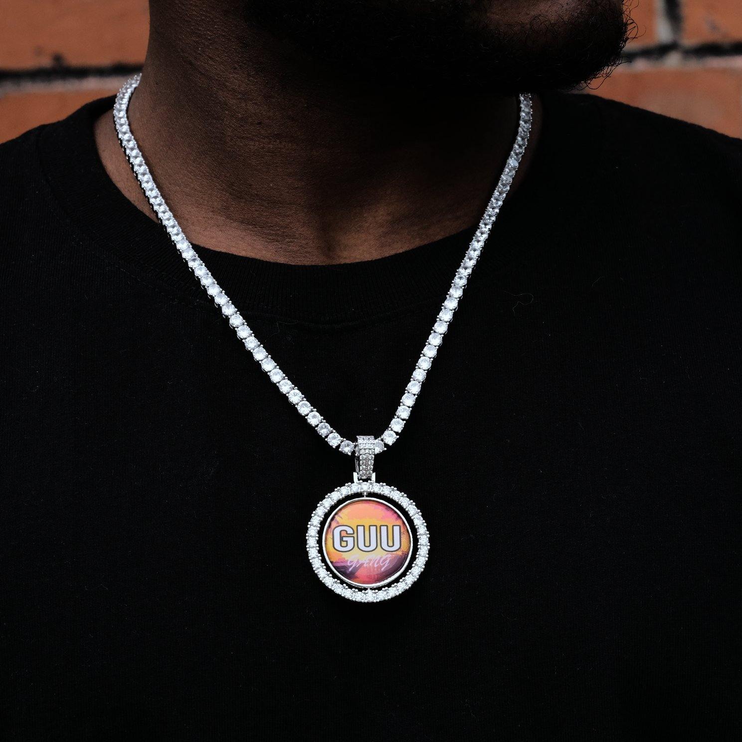 3D Spinning 2-Faced Custom Picture Pendant